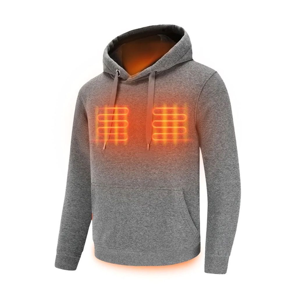 Women's Heated Pullover Hoodie Grey